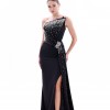 BDM Exclusive Asimetrik Drape İnci Taş Aplikeli Yırtmaçlı Krep Abiye Elbise BDM Exclusive Asimetrik Drape İnci Taş Aplikeli Yırtmaçlı Krep Abiye Elbise