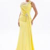 BDM Exclusive Asimetrik Drape İnci Taş Aplikeli Yırtmaçlı Krep Abiye Elbise BDM Exclusive Asimetrik Drape İnci Taş Aplikeli Yırtmaçlı Krep Abiye Elbise