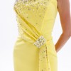 BDM Exclusive Asimetrik Drape İnci Taş Aplikeli Yırtmaçlı Krep Abiye Elbise BDM Exclusive Asimetrik Drape İnci Taş Aplikeli Yırtmaçlı Krep Abiye Elbise