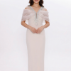 BDM Exclusive Organze Drape Detaylı Taş İşlemeli Premium Abiye Elbise