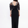 BDM Exclusive Organze Drape Detaylı Taş İşlemeli Premium Abiye Elbise