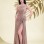 BDM Exclusive Parlak Şifon Drape Detaylı Tek Omuz Yırtmaçlı Premium Abiye Elbise