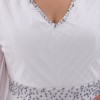 BDM Exclusive Saten Piliseli Taş İşlemeli Büyük Beden Abiye Elbise