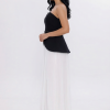 BDM Exclusive Straplez Kalp Yaka Peplum Taş Kemerli Premium Abiye Elbise