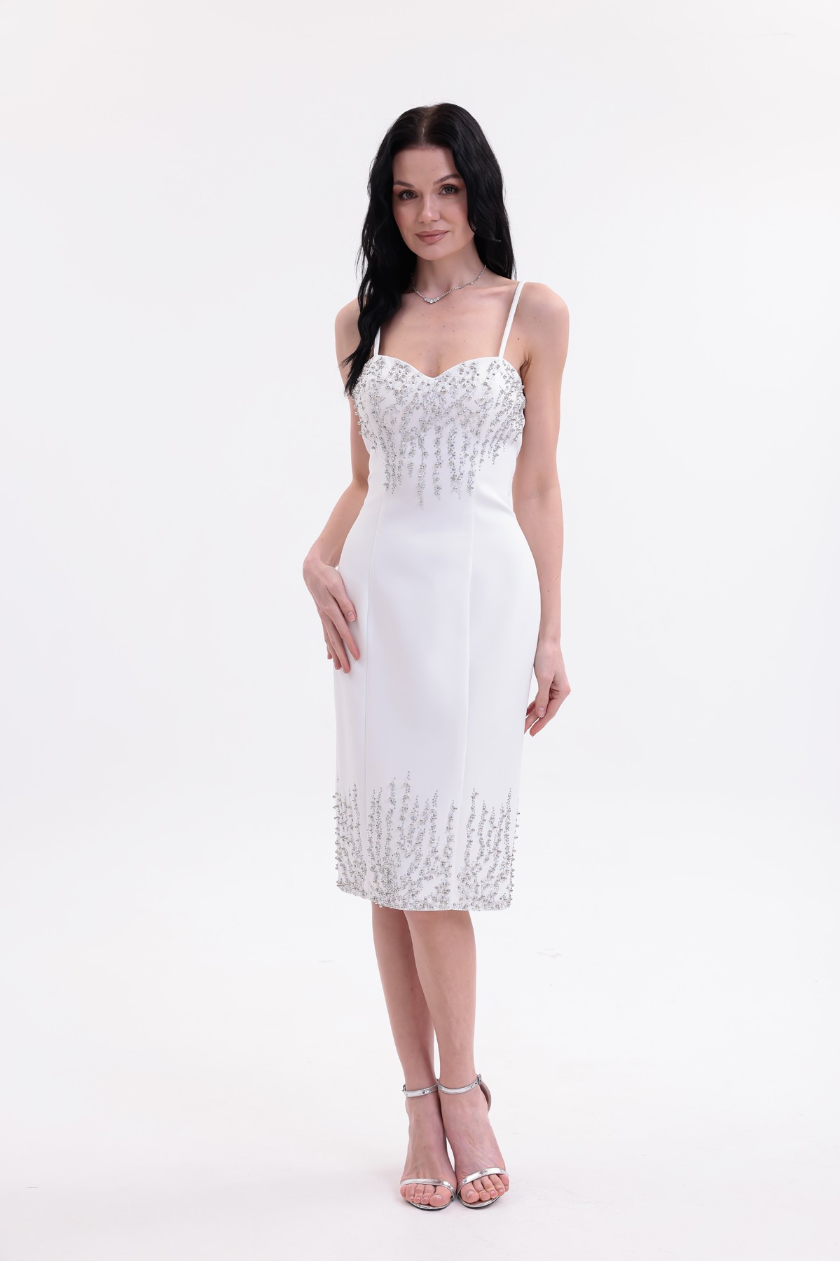 BDM Exclusive Taş İşlemeli Peplum Ceketli Premium Abiye Etek Takım