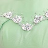 BDM Exclusive Tafta Taş İşlemeli Drape Kollu Peplum Premium Abiye Elbise
