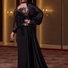 BDM Exclusive İşlemeli Korsaj Detaylı Saten Pelerinli Uzun Abiye Elbise BDM Exclusive İşlemeli Korsaj Detaylı Saten Pelerinli Uzun Abiye Elbise