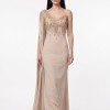 BDM Exclusive Couture Tek Omuz Taş Detaylı Uzun Abiye Elbise BDM Exclusive Couture Tek Omuz Taş Detaylı Uzun Abiye Elbise