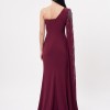 BDM Exclusive Couture Tek Omuz Taş Detaylı Uzun Abiye Elbise BDM Exclusive Couture Tek Omuz Taş Detaylı Uzun Abiye Elbise
