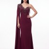 BDM Exclusive Couture Tek Omuz Taş Detaylı Uzun Abiye Elbise BDM Exclusive Couture Tek Omuz Taş Detaylı Uzun Abiye Elbise