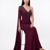 BDM Exclusive Couture Tek Omuz Taş Detaylı Uzun Abiye Elbise BDM Exclusive Couture Tek Omuz Taş Detaylı Uzun Abiye Elbise