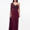 BDM Exclusive Couture Tek Omuz Taş Detaylı Uzun Abiye Elbise BDM Exclusive Couture Tek Omuz Taş Detaylı Uzun Abiye Elbise