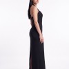 BDM Exclusive Halter Yaka Dekolteli Sırt Bağcık Detaylı Uzun Abiye Elbise